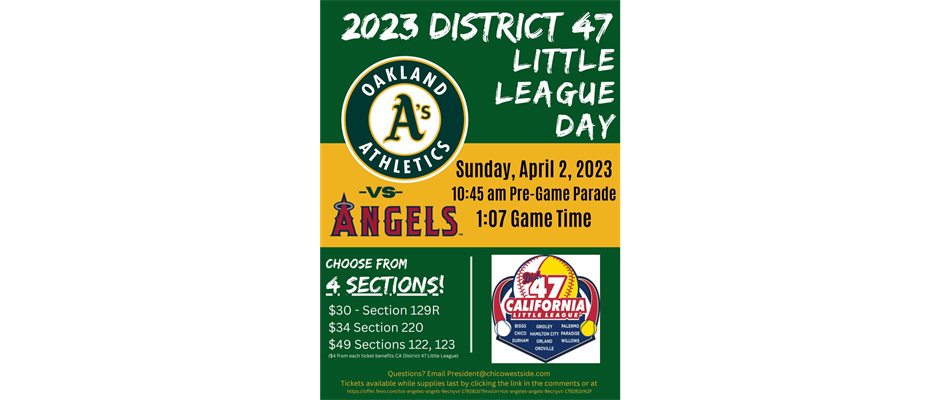 2023 Little League Day with the A's!